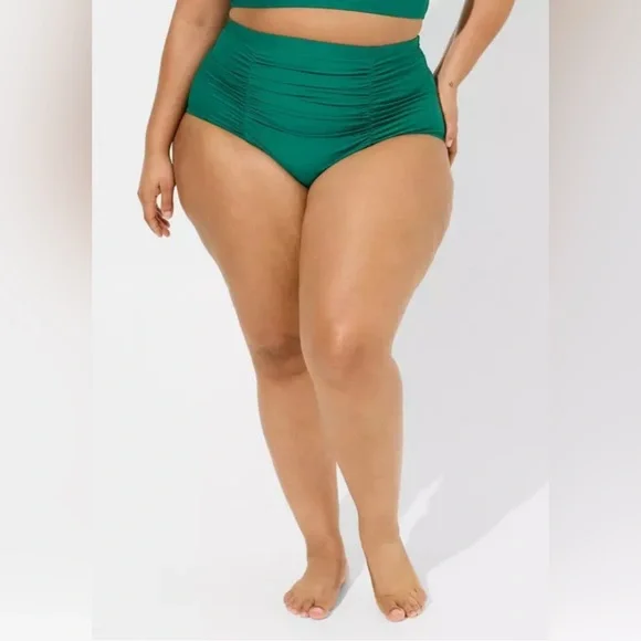 Torrid High-Rise Ruched Bikini Bottom - Picture 2 of 6